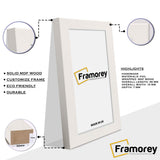 Panoramic White Picture Frames Handmade Wooden Effect Poster Frames