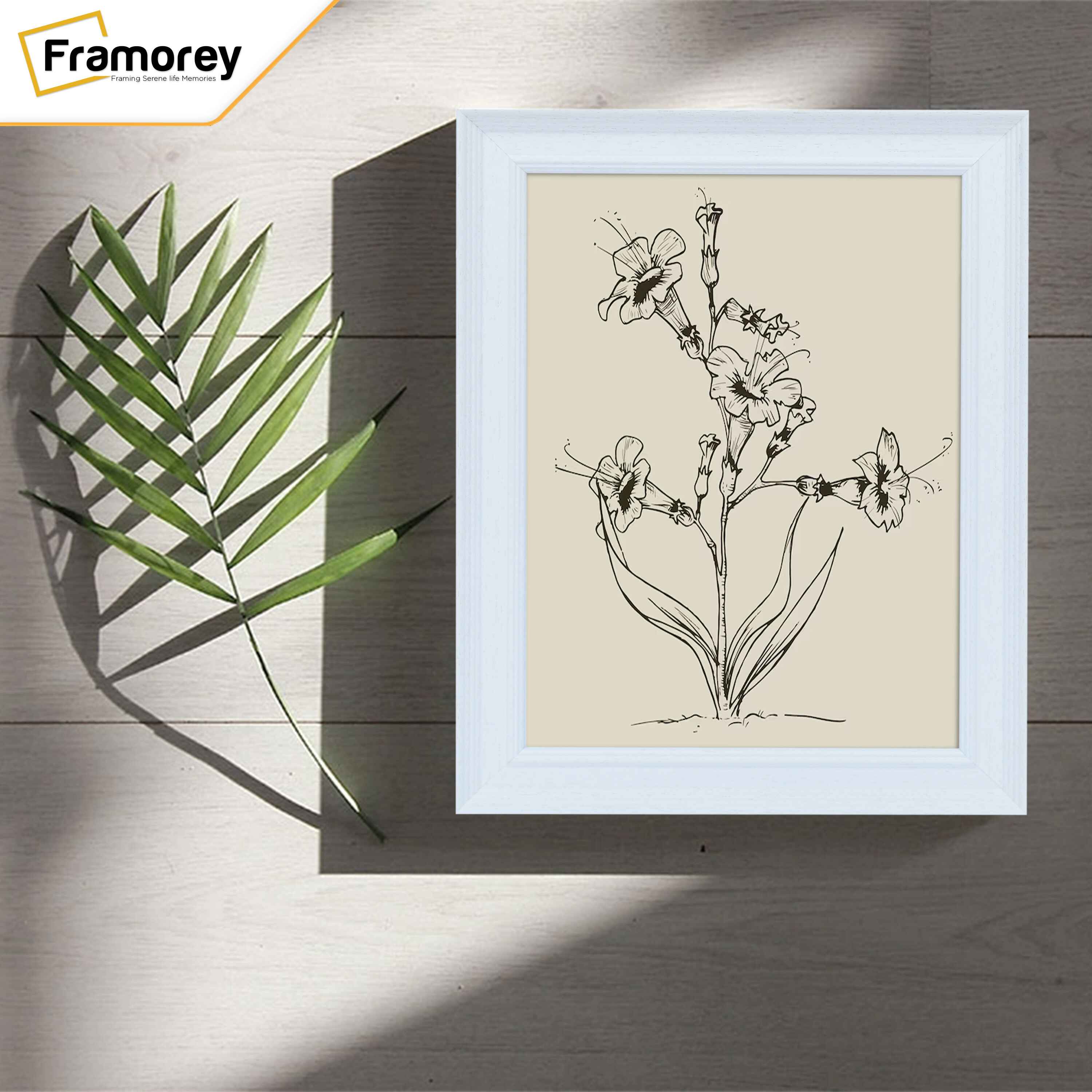Grained White Picture Frame Photo Frame Fletcher Wood Wall Art Frame