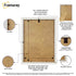 Flat White Picture Photo Frame Wall Art Poster Frame With Ivory Mount