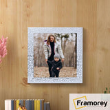 Square Size White Picture Frame Rockstar Style Photo Print Frame