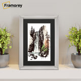 White Wall Photo Frame poster Frame With Black Mount