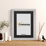 White Wall Photo Frame poster Frame With Black Mount