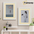Step Style White Picture Frame Wall Art Poster Frame With Ivory Mount