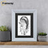 Limed White Picture Frame Poster Frame With Black Mount