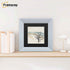 Square Size Limed White Picture Frames With Black Mount