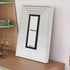 Panoramic Size White Wooden Picture Frame Big Step Style, With Black Mount