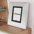 White Wooden Picture Frames Big Step Style, With Black Mount