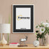 Thin Matt White Photo Frames With Black Mount