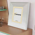 White Wooden Picture Frames Big Step Style Photo Frames With Ivory Mount