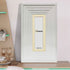 Panoramic Size White Wooden Picture Frame Big Step Style, With Ivory Mount