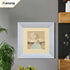 Square Size Limed White Picture Frames With Ivory Mount