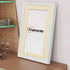 Step Style White Picture Frame Wall Art Poster Frame With Ivory Mount