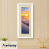 Panorama Style White Oslo Picture Frames With Ivory Mount