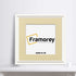 Square Size White Oslo Photo Frames Wall Art Frames With Ivory Mount