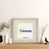 White Wall Hanging Picture Frame Square Size Frame With Ivory Mount