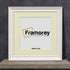 Swept Style Square White Picture Frame Wall D?cor Photo Frame With Ivory Mount