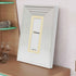 Panoramic Size White Wooden Picture Frame Big Step Style, With Ivory Mount