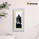 Panoramic White Picture Frame Rockstar Wall Art Frame With Ivory Mount