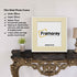 Square Thin Matt White Photo Frames With Ivory Mount