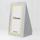 Panoramic White Picture Frame Rockstar Wall Art Frame With Ivory Mount
