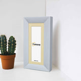 Panoramic Size Limed White Engraved Frames Handmade Poster Frames With Ivory Mount
