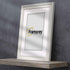 Swept Style White Picture Frame Wall Décor Photo Frame With White Mount