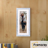 Panoramic White Picture Frame Rockstar Wall Art Frame With White Mount