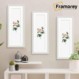 Panoramic Step Style White Photo Frame With White Mount