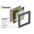 Square Size Black Wooden Picture Frames Big Step Style