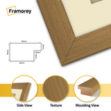 Beech Picture Frame With Ivory Mount