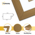 Panoramic Beech Picture Frame With White Mount