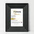 Black Wooden Picture Frames Big Step Style Photo Frames