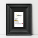 Black Wooden Picture Frames Big Step Style With Black Mount
