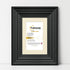 Black Wooden Picture Frames With Ivory Mount
