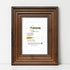 Walnut Wooden Picture Frames Big Step Style, With White Mount