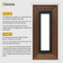 Panoramic Size Walnut Wooden Picture Frame Big Step With Black Mount
