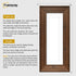 Panoramic Walnut Wooden Picture Frame Big Step Style, With White Mount