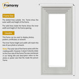 Panoramic White Wooden Picture Frame Big Step Style Photo Frames