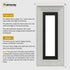 Panoramic Size White Wooden Picture Frame Big Step Style, With Black Mount