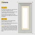 Panoramic Size White Wooden Picture Frame Big Step Style with Ivory Mount