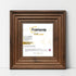 Square Size Walnut Wooden Picture Frames Big Step Style