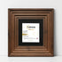 Square Walnut Wooden Picture Frame Big Step Style with Black Mount