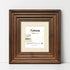 Square Walnut Wooden Picture Frame Big Step Style with Ivory Mount