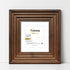 Square Walnut Wooden Picture Frame Big Step Style with White Mount