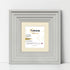 Big Step Style Square White Wooden Picture Frame With Ivory Mount