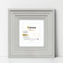 Big Step Style Square White Wooden Picture Frame With White Mount