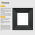 Square Black Wooden Picture Frame Big Step Style with White Mount