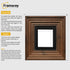 Square Walnut Wooden Picture Frame Big Step Style with Black Mount