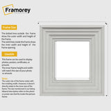 Square Size White Wooden Picture Frames Big Step Style Photo Frames