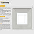 Big Step Style Square White Wooden Picture Frame With White Mount